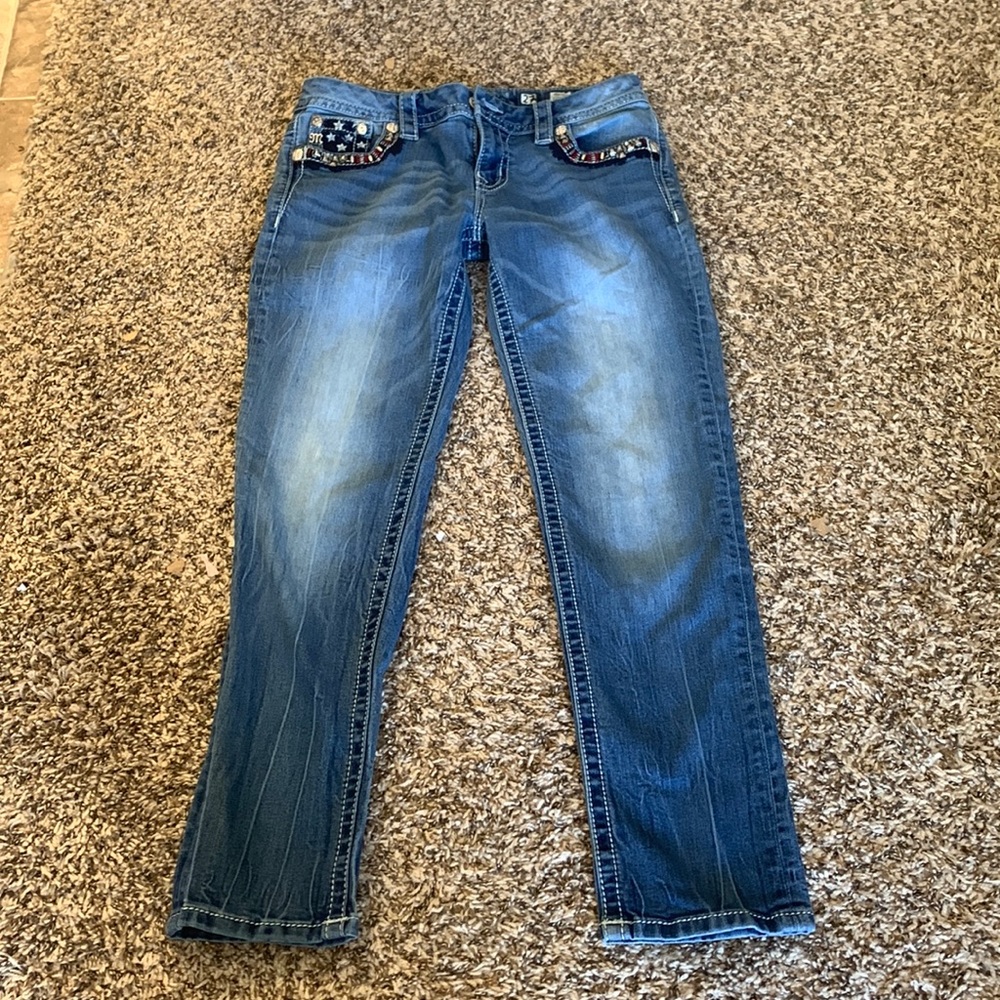 Miss Me Mid Rise Easy Crop Jeans